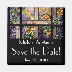 Imán Flores de vidrio templado Art Nouveau Tiffany Flor