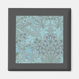 Imán Flores Decorativas de Azul Pastel