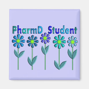 Imán FLORES del AZUL del estudiante de PharmD