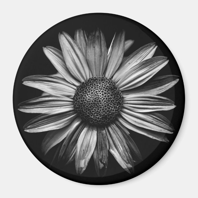 Imán Flores en Blanco y Negro 18 (Frente)