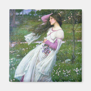 Imán Flores en el viento, John William Waterhouse
