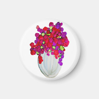 Imán Flores en Florero
