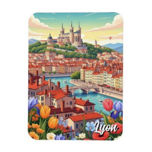 Imán Flores en Lyon Francia Basílica Viajes