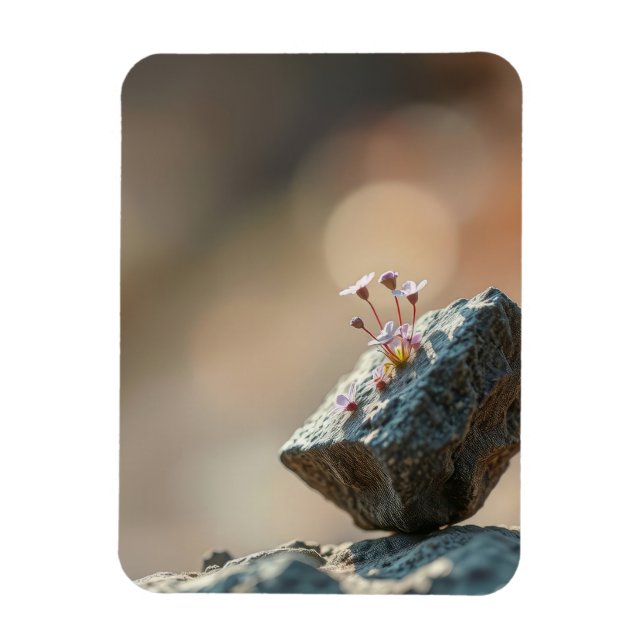 Imán Flores en Roca (Vertical)
