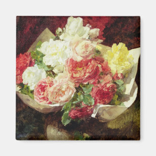 Imán Flores en un florero