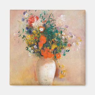 Imán Flores en un grano de pintura Odilon Redon asombro
