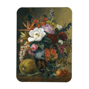 Imán Flores exóticas en un florero griego