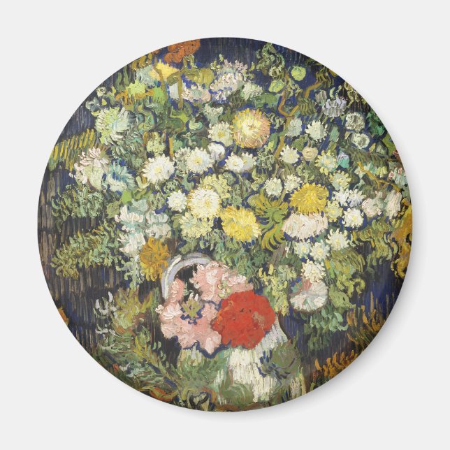 Imán Flores florales de Moda suave (Frente)