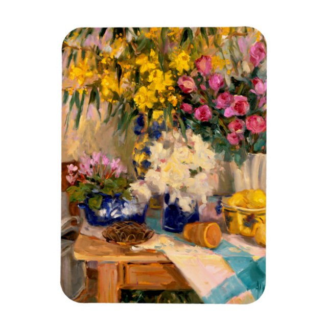 Imán Flores frescas II (Vertical)