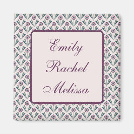 Imán Flores geométricas