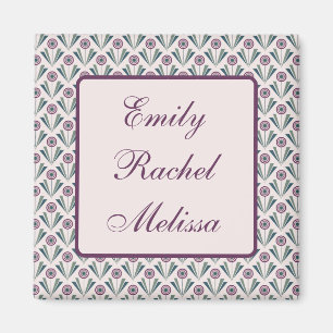 Imán Flores geométricas