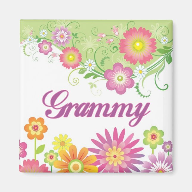 Imán Flores glamorosas Grammy (Frente)