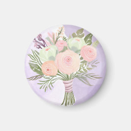 Imán Flores moradas