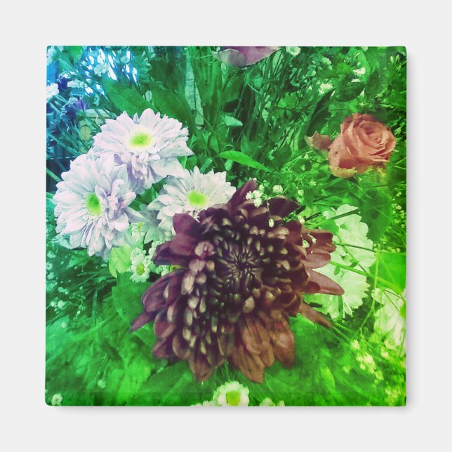 Imán Flores moradas (Frente)