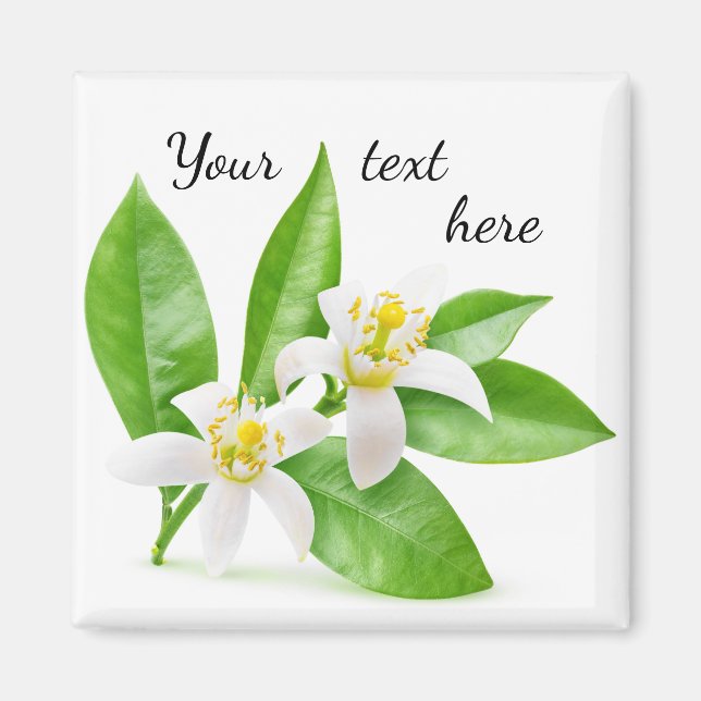 Imán Flores naranjas (Frente)