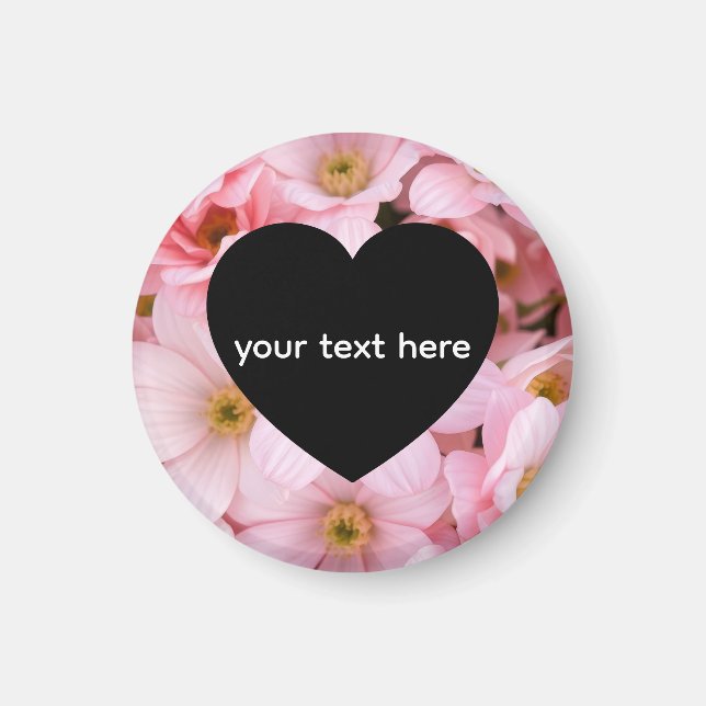 Imán flores personalizadas (Frente)