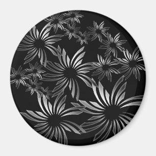 Imán Flores plateadas