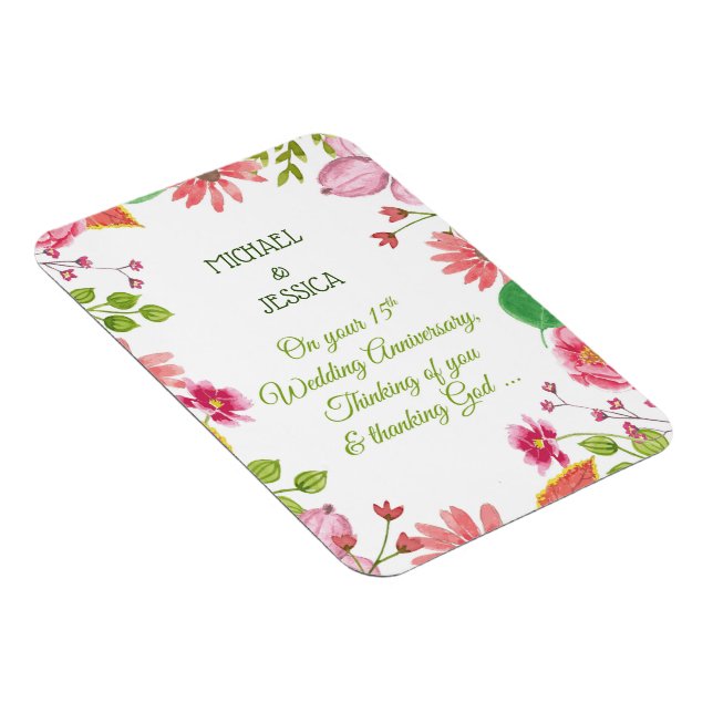 Imán Flores religiosas del 15° aniversario de los Bodas (Lado Derecho)