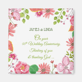 Imán Flores religiosas del 40° aniversario de los Bodas