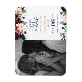 Imán Flores rosa, borgoñona y azul de la Marina