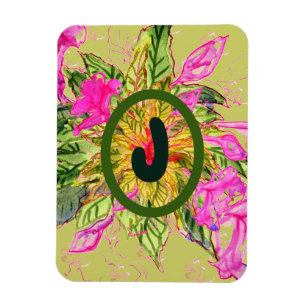 Imán Flores rosa de balsam Bouquet & Carta
