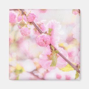 Imán Flores rosadas sakura - Flor japonesa de cerezo