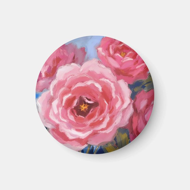 Imán Flores rosas (Frente)