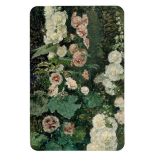 Imán Flores Rosas Hollyhock