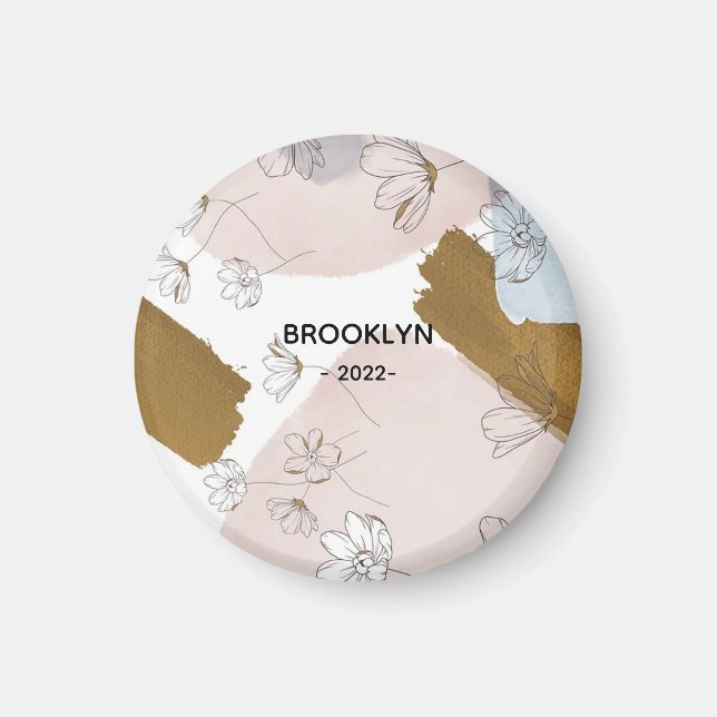 Imán Flores rosas modernas (Frente)