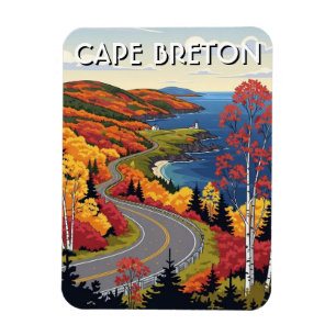 Imán Flores silvestres de la isla de Cape Breton Canadá