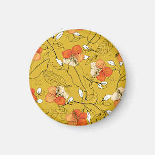 Imán Flores Tropicales: Papel de escritorio exótico.