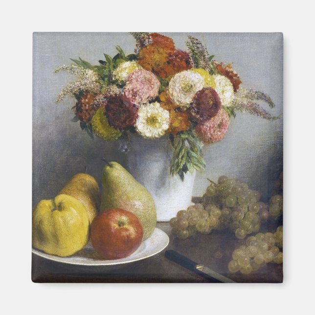 Imán Flores y fruta, Henri Fantin-Latour (Frente)