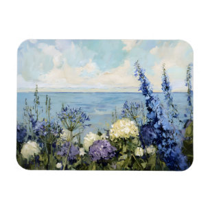 Imán Flores y pintura marina
