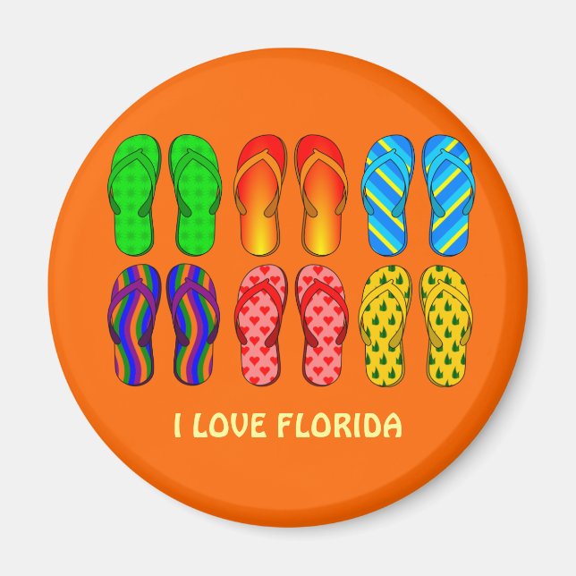 Imán Florida: Chanclas (Frente)