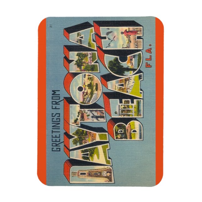 Imán Florida, Daytona Beach Magnet (Vertical)