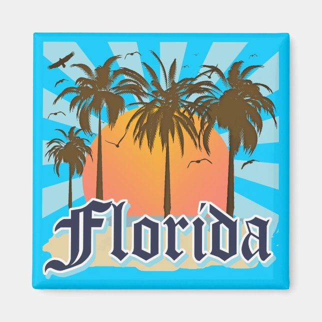 Imán Florida El Estado Sunshine Estados Unidos (Frente)