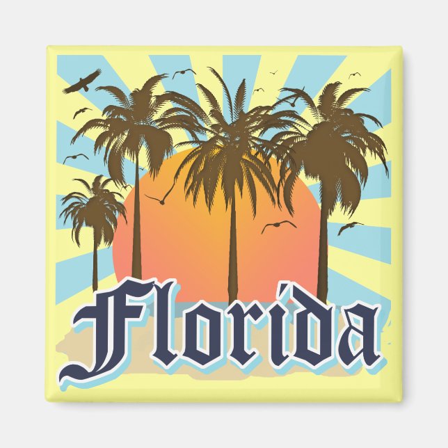 Imán Florida El Estado Sunshine Estados Unidos (Frente)