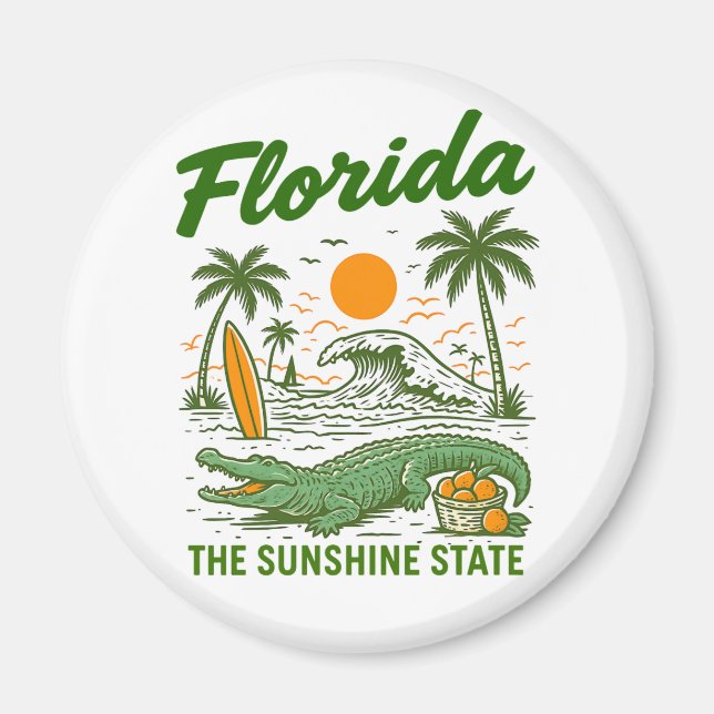 Imán Florida - Estado del Sol  (Frente)