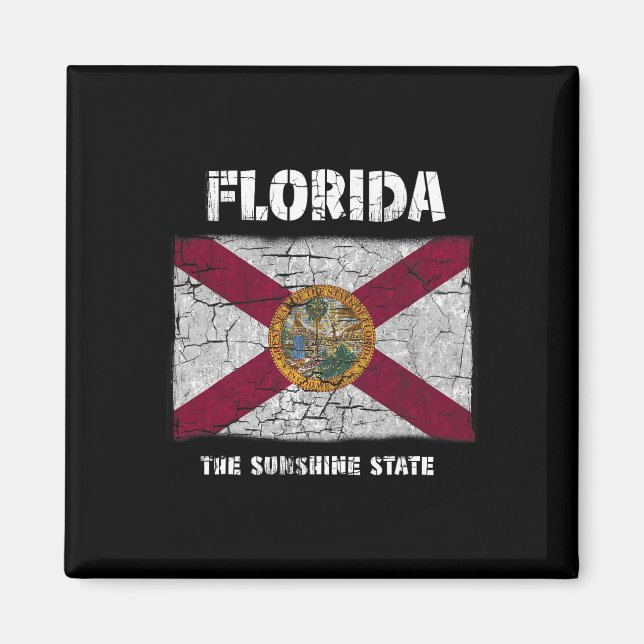 Imán Florida Fl Summer Miami Vibes Beach Sunshine State (Frente)