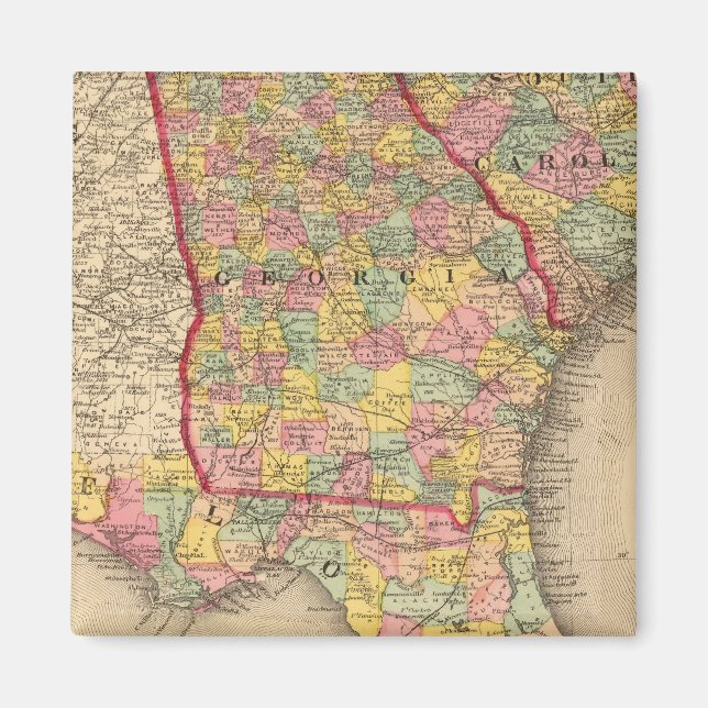 Imán Florida, Georgia y Carolina del Sur (Frente)