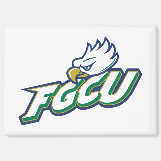 Imán Florida Gulf Coast University | FGCU Azul Eagles (Anverso)