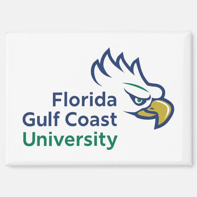 Imán Florida Gulf Coast University | FGCU Azul Eagles (Anverso)