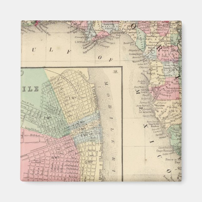 Imán Florida, Mapa móvil de Mitchell (Frente)