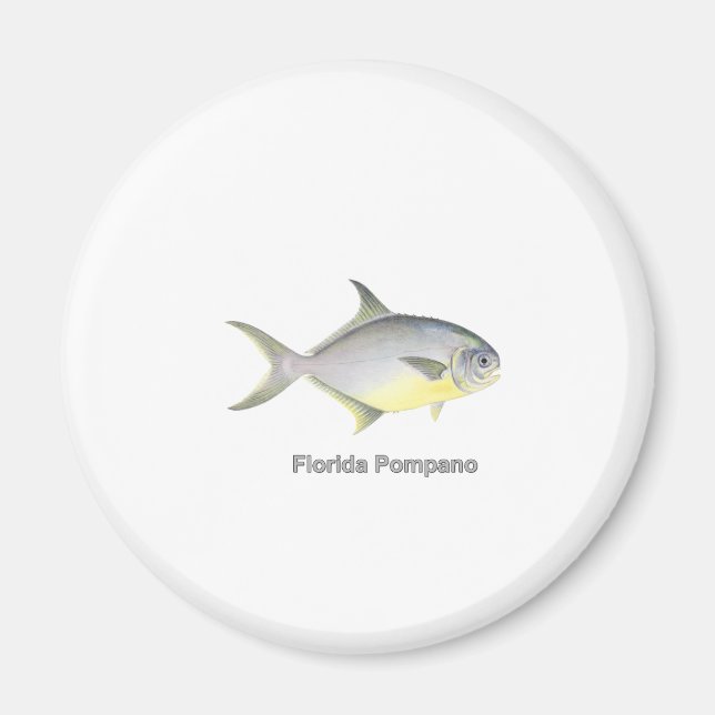Imán Florida Pompano (con título) (Frente)