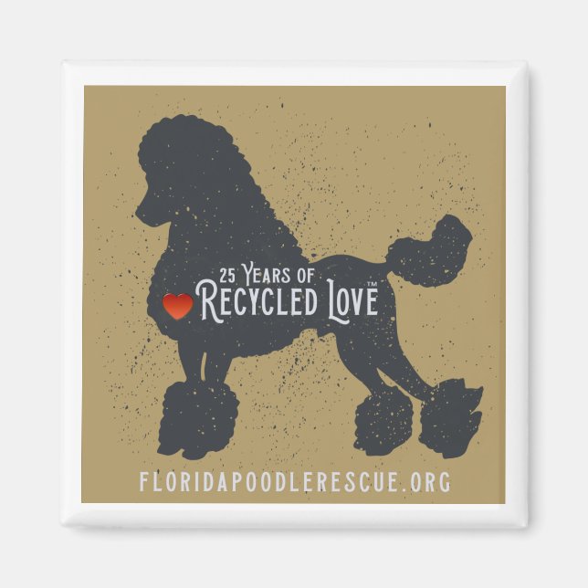 Imán Florida Poodle Rescue 25 años imnet (Frente)