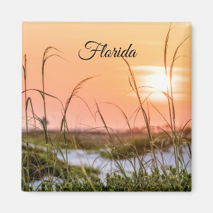 Imán Florida Sea Oats Sunrise Magnet