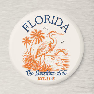 Imán Florida The Sunshine State – Beach & Palms Design