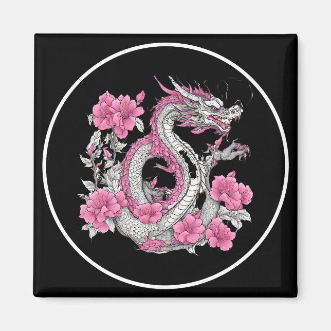 Imán Flower Dragon Magnet (Frente)