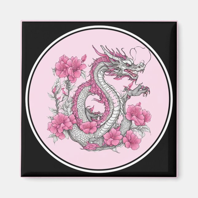 Imán Flower Dragon Magnet (Frente)