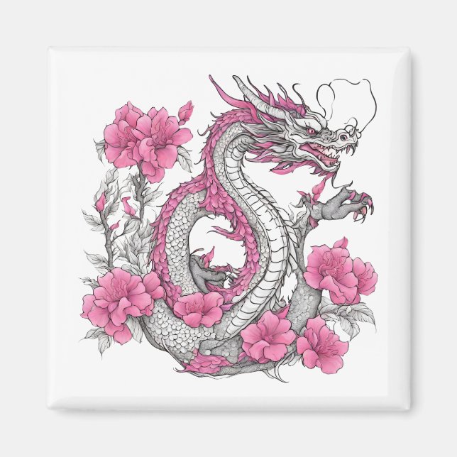 Imán Flower Dragon Magnet (Frente)